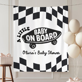 Tapiz Letrero de Bienvenida para Baby Shower de Skater P