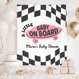 Tapiz Letrero de Bienvenida para Baby Shower Personaliza