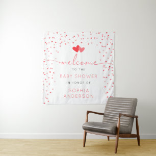 Tapiz Letrero de bienvenida para baby shower Sweetheart 