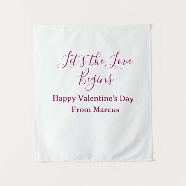 Tapiz lets the fun begins happy new year name year simpl (Anverso)