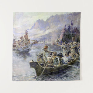 Tapiz "Lewis and Clark" por Charles M Russell
