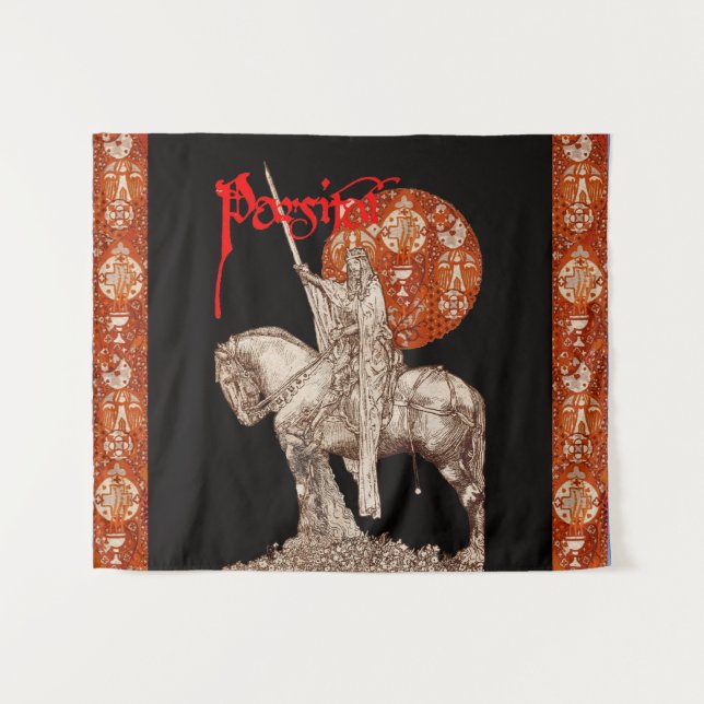 Tapiz LEYENDA DE PERCEVAL/CUESTIÓN DE LA SAGRADA Fantasí (Anverso (horizontal))