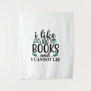 Tapiz Leyendo arte me gustan los libros grandes y no pue