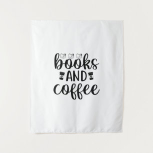 Tapiz Leyendo Libros De Arte Y Café