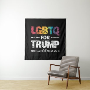 TAPIZ LGBTQ PARA TRUMP GAY LESBIAN PARA TRUMP 2024