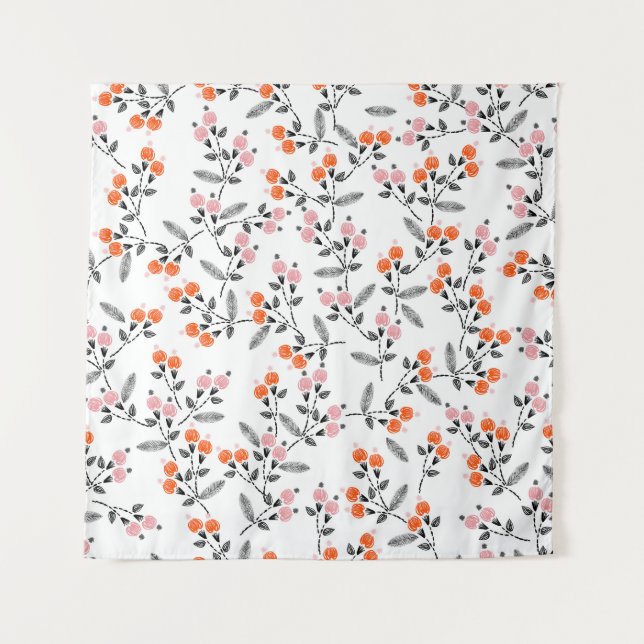 Tapiz Liberty Florals: Bordado con la mano (Anverso)