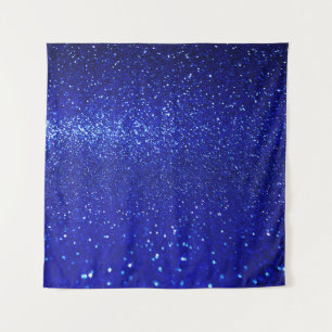 Tapiz Lienzo Purpurina azul brillante