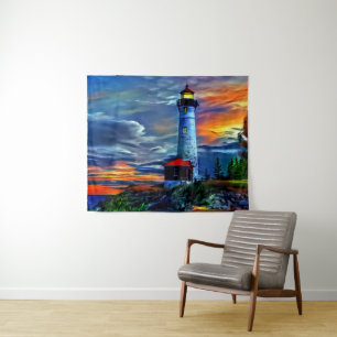 Tapiz Lighthouse Sunset