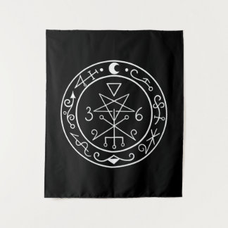 Tapiz Lilith Sigil. Sello de la diosa de la luna oscura