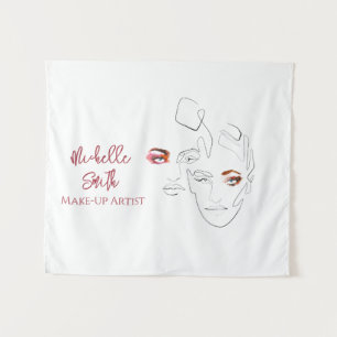 Tapiz Línea de arte Moda maquillaje, maquillaje marca de
