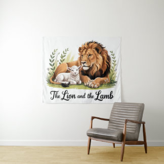 Tapiz Lion and Lamb Tapestry
