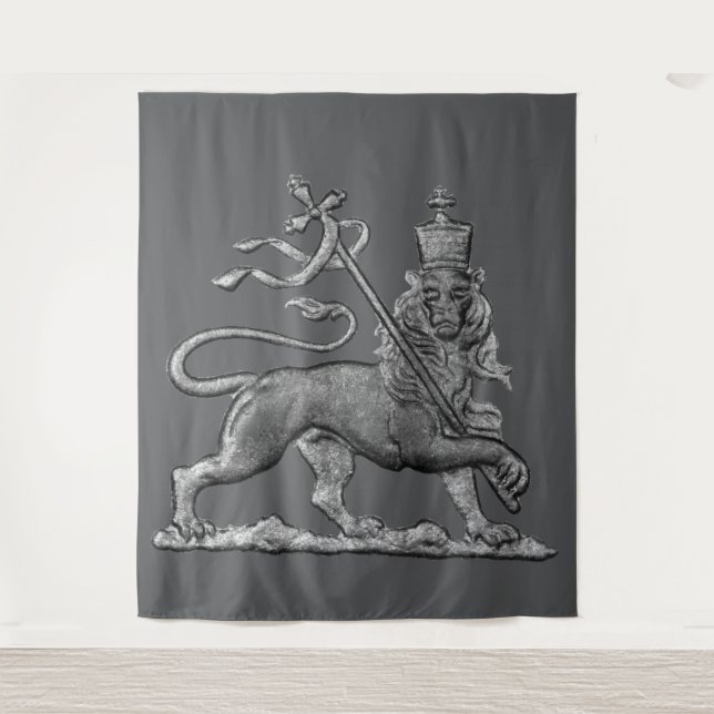 Tapiz Lion of Judah Jah Army INI Haile Selassie Rasta (Anverso)