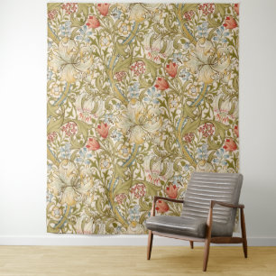 Tapiz Lirio William Morris Arte Nouveau Floral