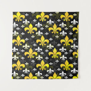Tapiz Lirios Amarillos Blancos Fleur De Lis