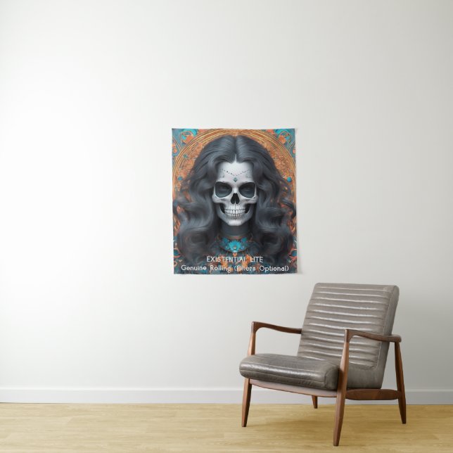 Tapiz LITE Memento Mori Femme Skull (In situ)