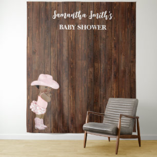 Tapiz Little AA Cowgirl Western Baby Shower