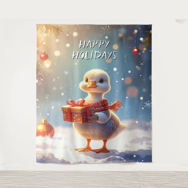 Tapiz Little Duck Holiday Backdrop (Anverso)