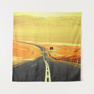 Tapiz Liwa Oasis Asphalt Road, Dunas.