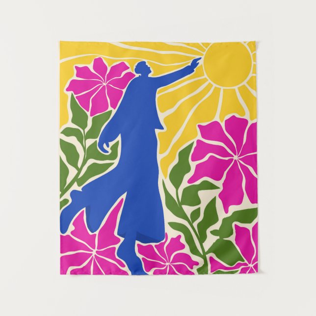 Tapiz Llegar más allá de los límites (Anverso)