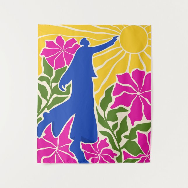 Tapiz Llegar más allá de los límites (Anverso)