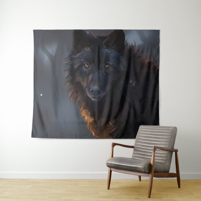 Tapiz lobo negro (In situ (horizontal))