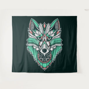 Tapiz Lobo tribal