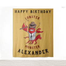 Lobster Mobster 🦞 Funny Personalizado Gangster