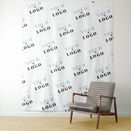 Tapiz Logo de la empresa personalizado Diagonal Repetir 