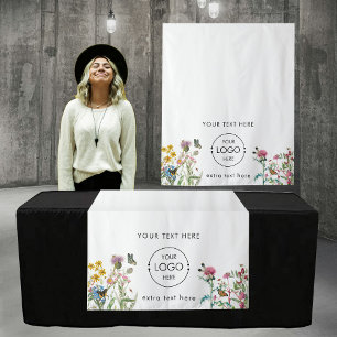Tapiz Logotipo de jardinería Pop Up Table Runner Rótulo