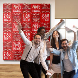 Tapiz Logotipo de la empresa Feliz Navidad y próspero añ