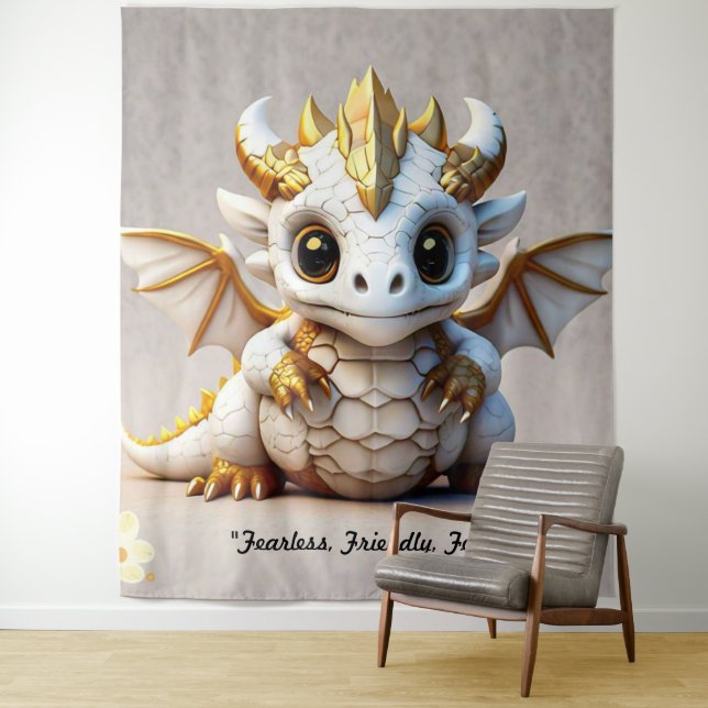 Tapiz "Logotipo de mascota de dragón" (In situ)