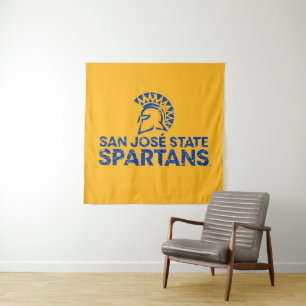 Tapiz Logotipo de San Jose State Spartans con Marca de P