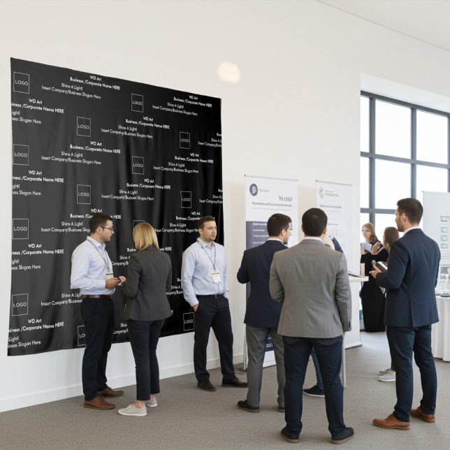 Tapiz Logotipo empresarial Paso y repetición Fondo para  (Subido por el creador)