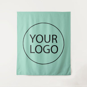 Tapiz Logotipo empresarial verde personalizado profesion