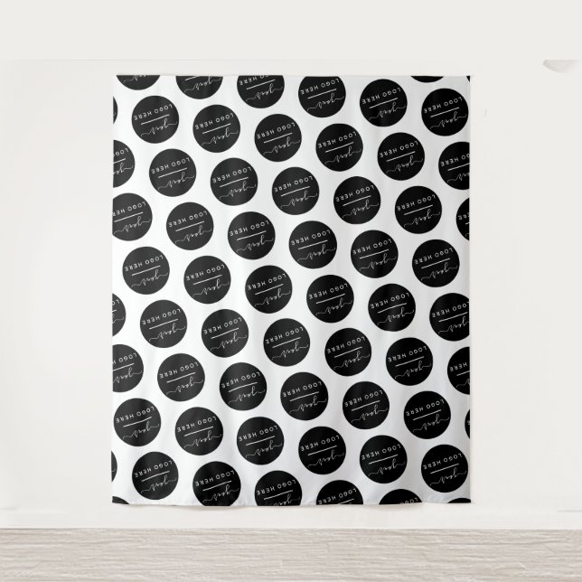 Tapiz Logotipo personalizado de la empresa (Anverso)