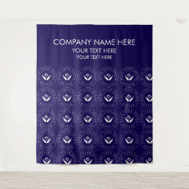 Tapiz Logotipo personalizado de la empresa Nombre Foto B