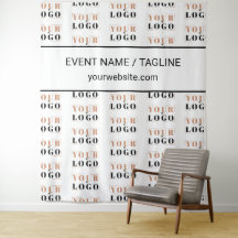 Logotipo personalizado y texto mitad caída Repetir