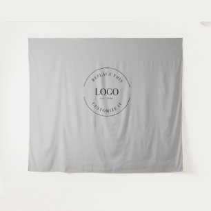 Tapiz Logotipo simple Personalizado Gris backCompany