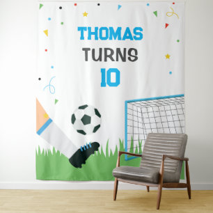 Tapiz Lona Soccer Sport Birthday backdrop banner