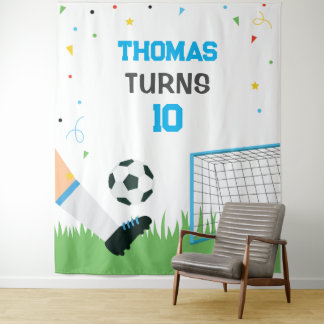 Tapiz Lona Soccer Sport Birthday backdrop banner