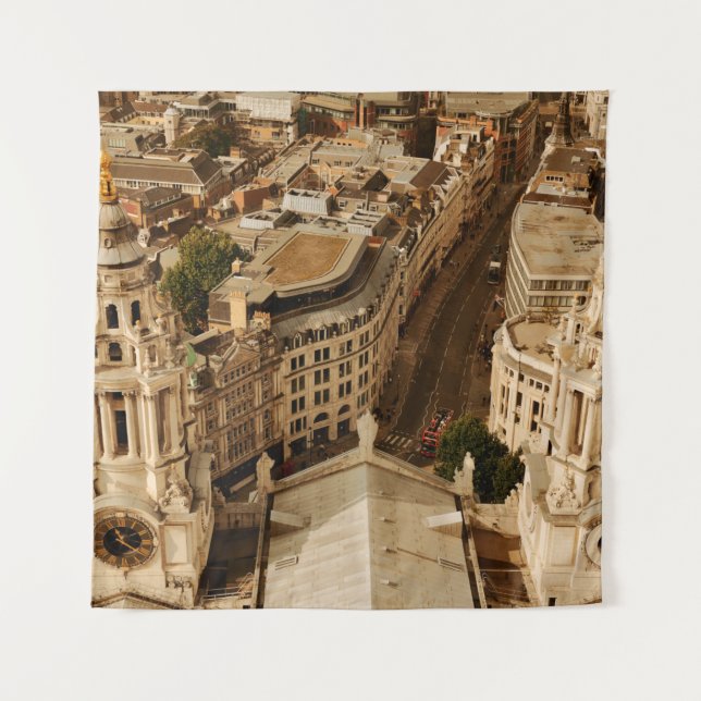 Tapiz London rooftop view panorama with urban architectu (Anverso)