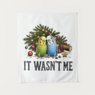 Tapiz Loros Divertidos Navidad No Fui Yo