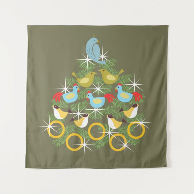 Tapiz los 12 días de navidades (Anverso)