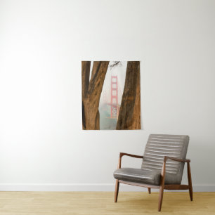 Tapiz Los árboles de puente Golden Gate el de pasan