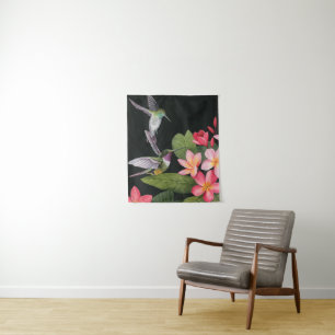 Tapiz Los colibríes en la Plumeria