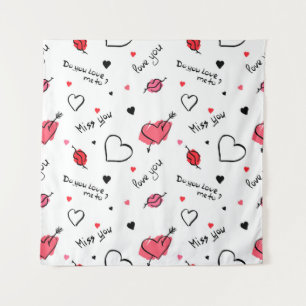 Tapiz Los corazones de San Valentín se marcan sin proble