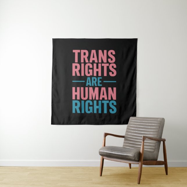 Tapiz Los derechos trans son derechos humanos Orgullo tr (In situ)