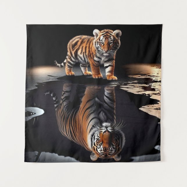 Tapiz Los jóvenes y los poderosos (Anverso)