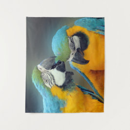 Tapiz Los loros enamorados