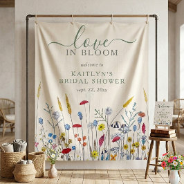 Tapiz Love in Bloom Wildflower Meadow Bridal Shower